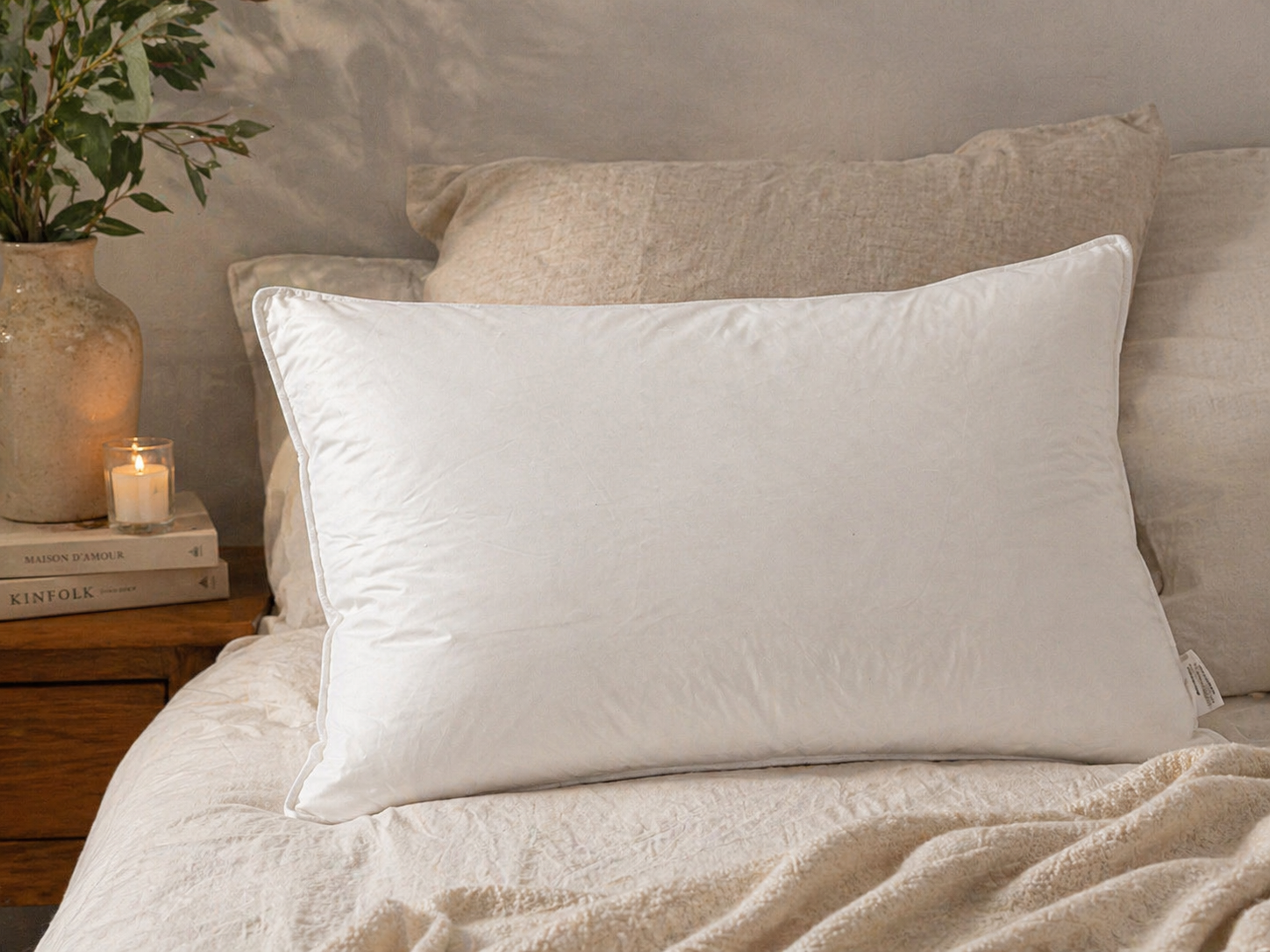 Oreiller Duchesse 50x70cm en en Plumes + Duvet