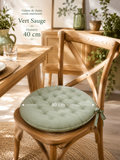 Galette de chaise 40cm vert