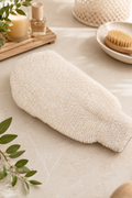 Gant de toilette Ecru bambou / coton