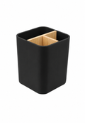 Support Brosse à dents - Noir - Bambou