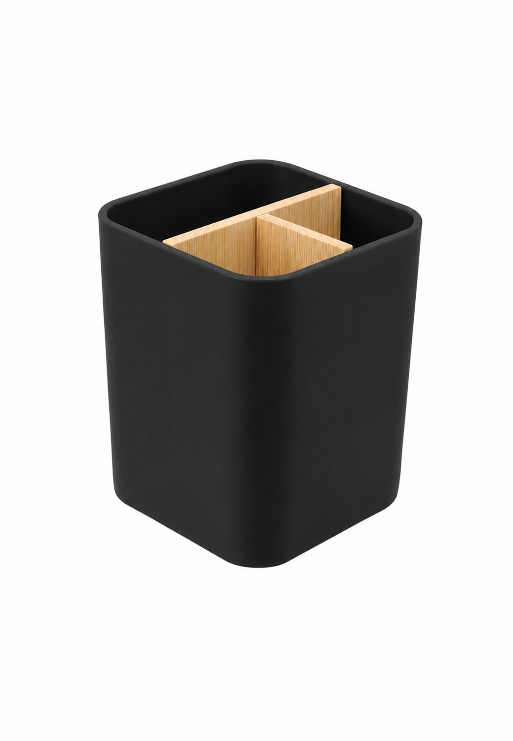 Support Brosse à dents - Noir - Bambou