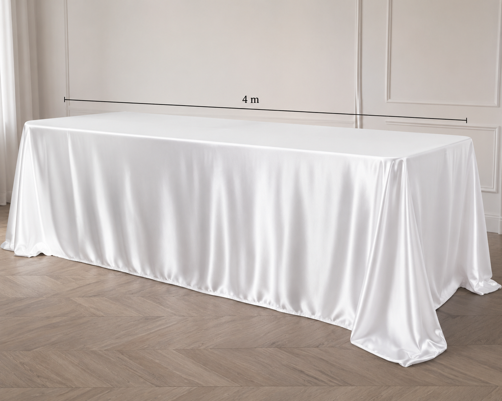 Tissus Satin Blanc - 400cm x 140cm