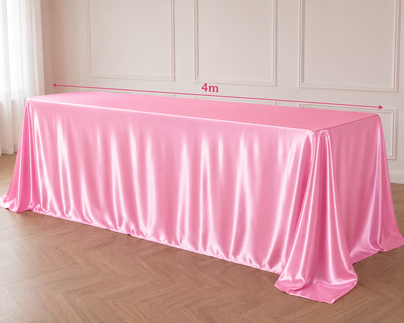 Tissus Satin Rose - 400cm x 140cm