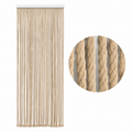 Rideau de Porte Coton-Polyester - Cordes Beige - 90x200cm