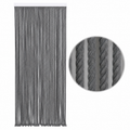 Rideau de Porte Coton - Polyester - Cordes Gris - 90x200cm