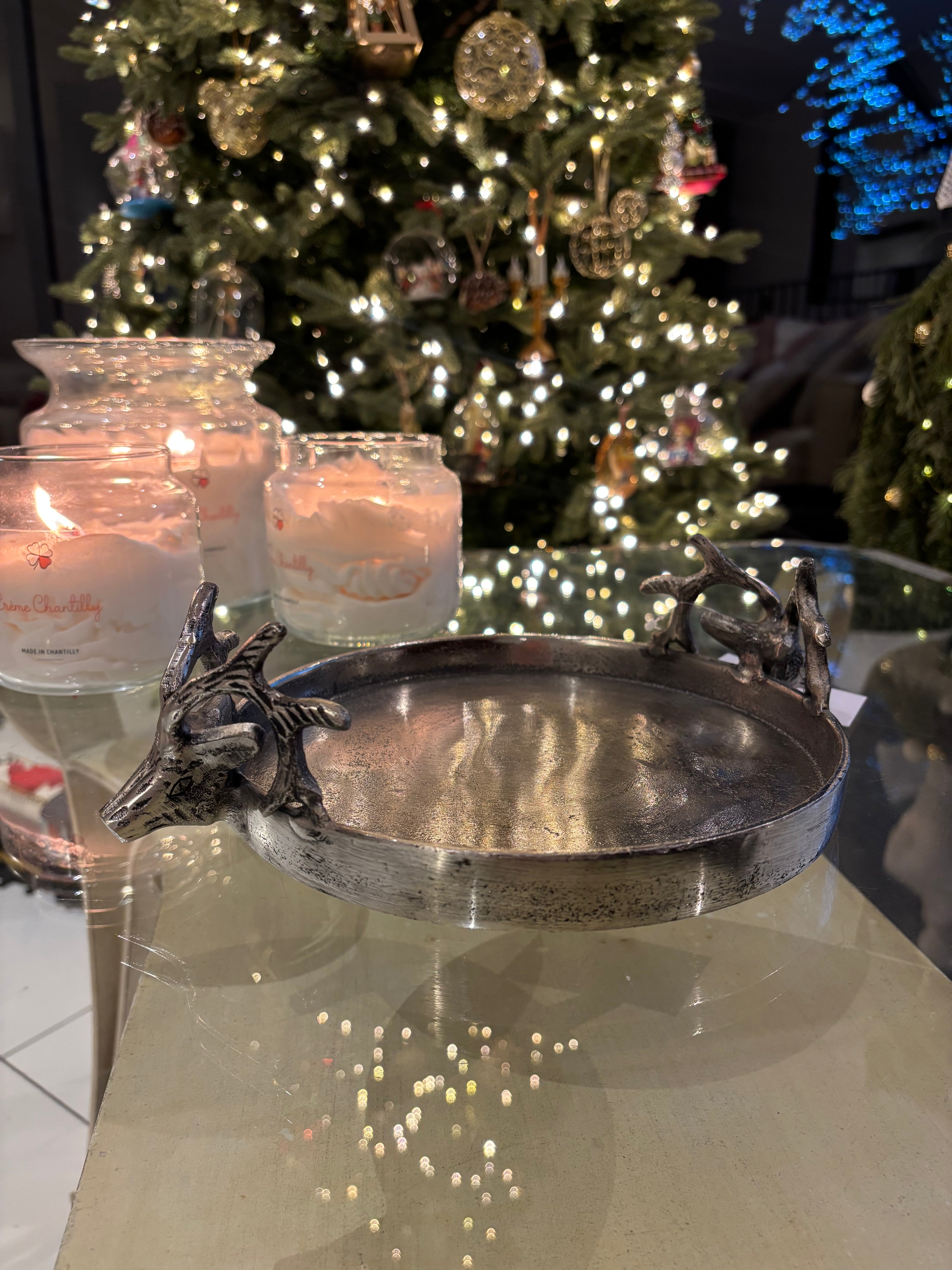 Petit Plateau cerfs rond