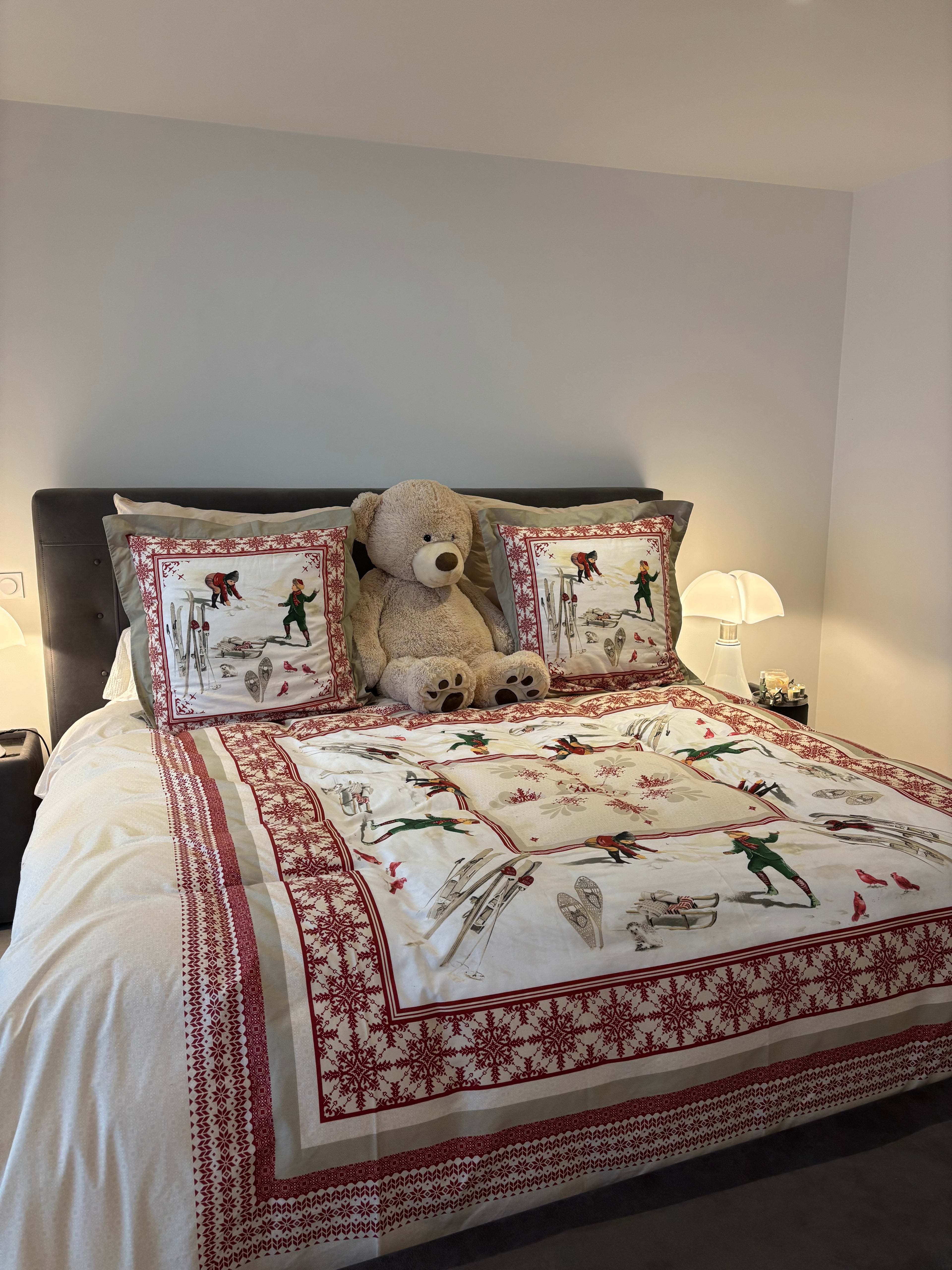 Housse de couette 200x200 Skieur 100% coton