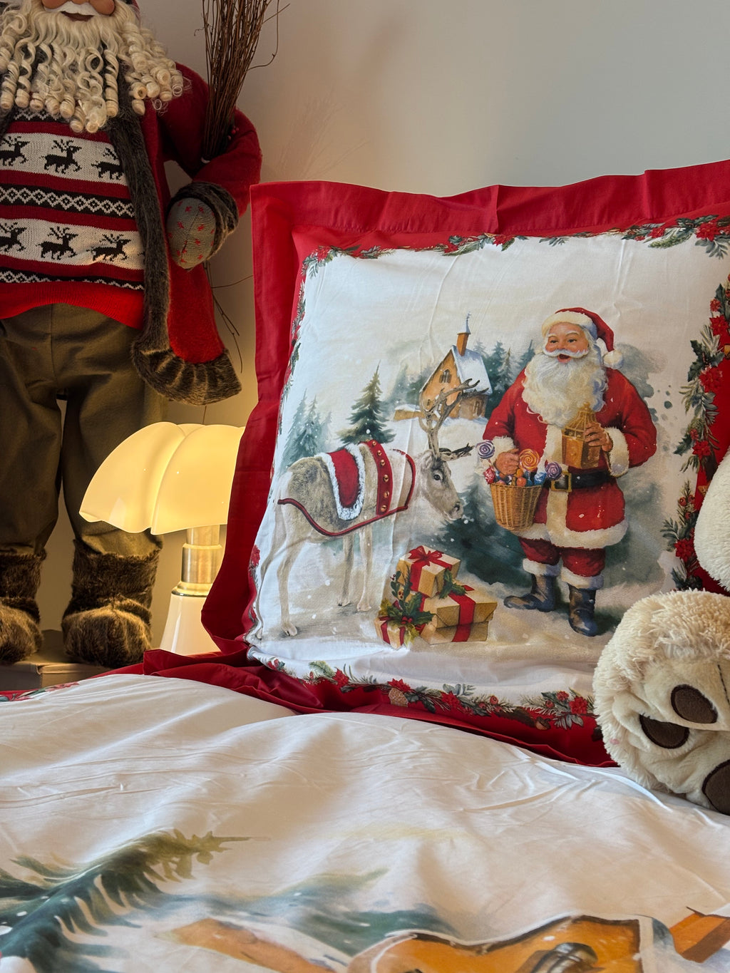 Housse de couette 200x200 - noël NADIA 2025 - 100%Coton