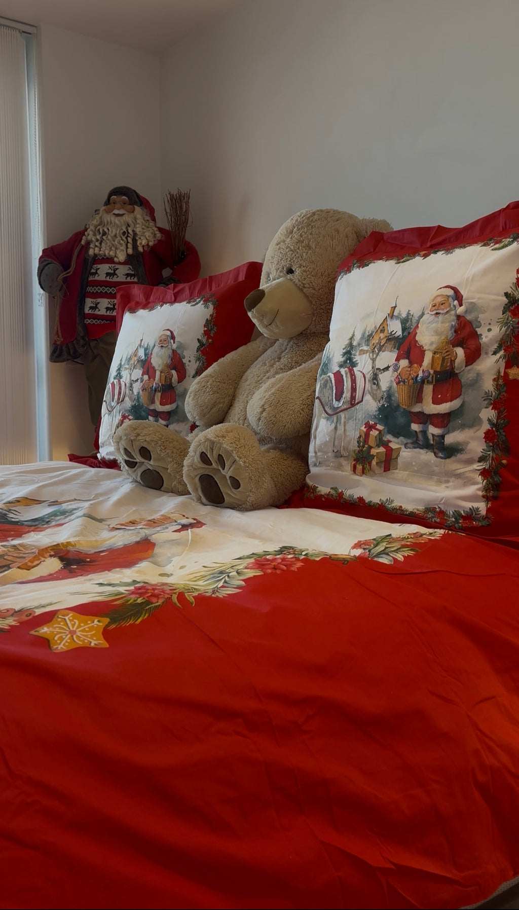 Housse de couette 200x200 - noël NADIA 2025 - 100%Coton