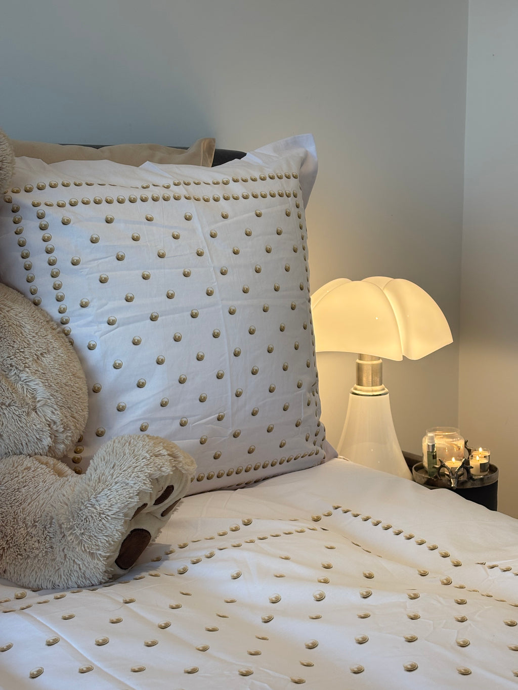 Housse de couette 200x200 - Perle beige - 100% Coton