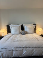 Housse de couette 200x200 - Perle Gris- 100% Coton