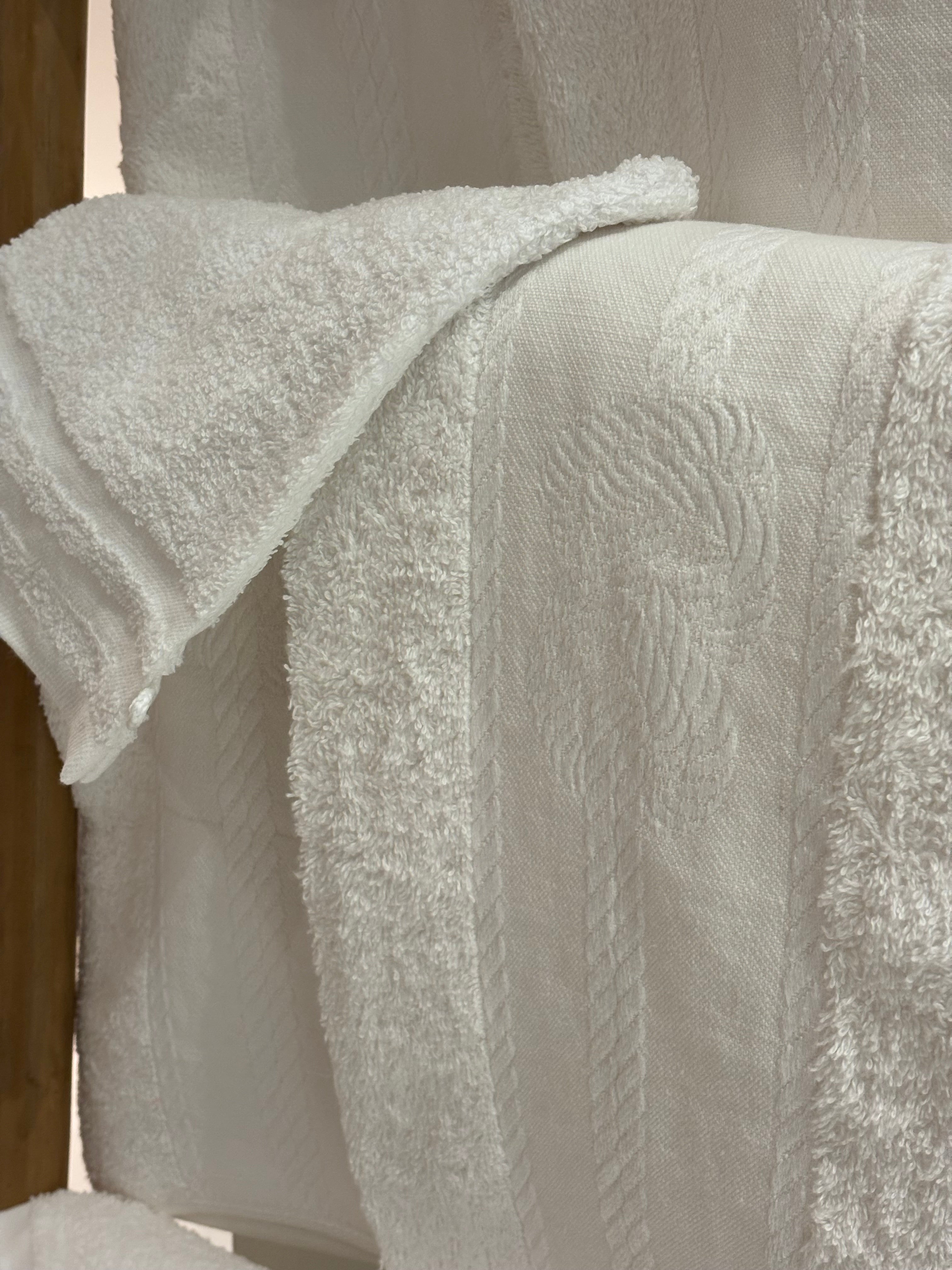 Ensemble complet de 26 pièces - 6 serviettes de toilette + 20 gants - coton 100%