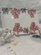 Ensemble Corail Plateau & Saladier en Mélamine