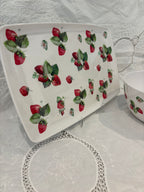 Ensemble Fraise Plateau & Saladier en Mélamine