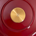 Cocotte en fonte | ANDREAS | ombré plat bordeaux 2,5 l