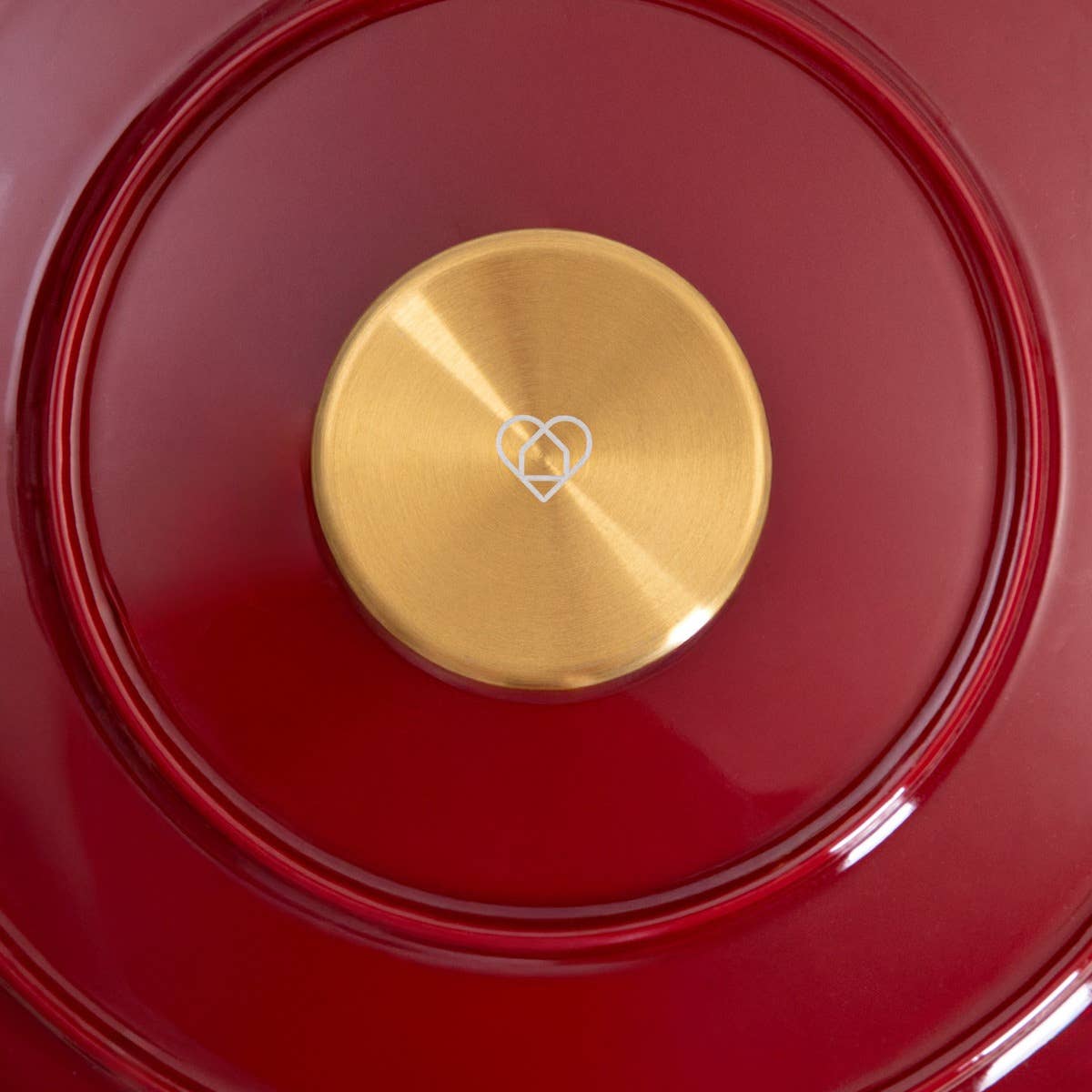 Cocotte en fonte | ANDREAS | ombré plat bordeaux 2,5 l