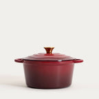 Cocotte en fonte | ANDREAS | ombré traditionnel bordeaux 4 L