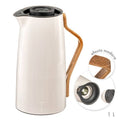 Thermos avec anse effet bois 1L