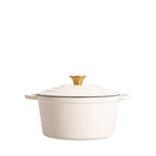 Cocotte en fonte | ANDREAS | beige traditionnelle 4 L