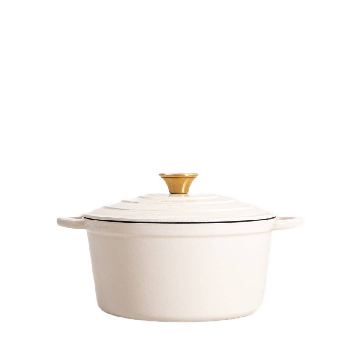 Cocotte en fonte | ANDREAS | beige traditionnelle 4 L