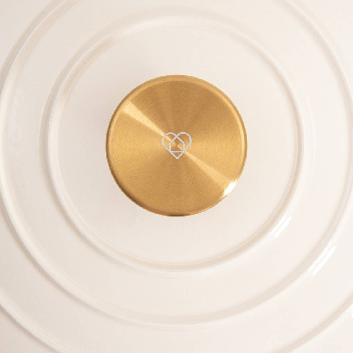 Cocotte en fonte | ANDREAS | beige traditionnelle 4 L