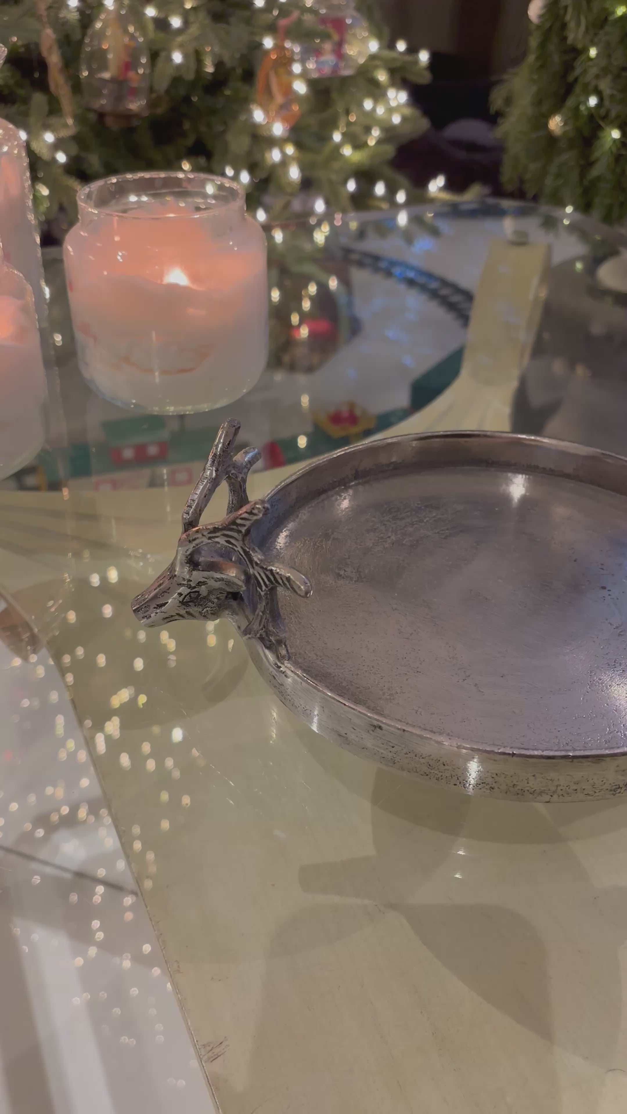 Petit Plateau cerfs rond