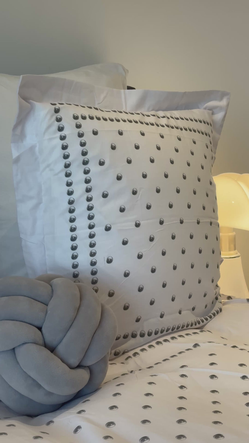 Housse de couette 200x200 - Perle Gris- 100% Coton