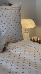 Housse de couette 200x200 - Perle beige - 100% Coton