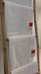 3 Draps de bain 70x140 - Corde Blanc - 100% Coton