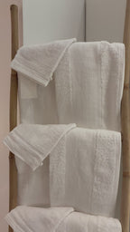 Ensemble complet de 26 pièces - 6 serviettes de toilette + 20 gants - coton 100%