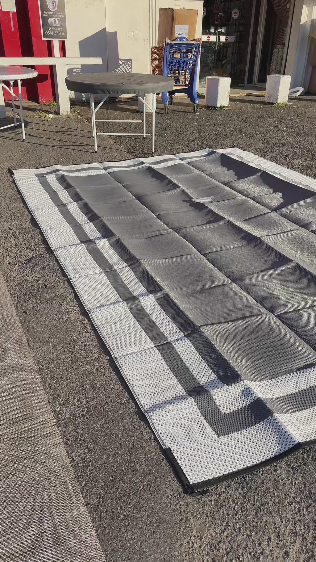 TAPIS ENZO XXL DOUBLE FACE + PIQUETS 270X360cm
