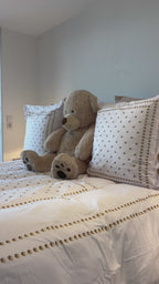 Housse de couette 200x200 - Perle beige - 100% Coton