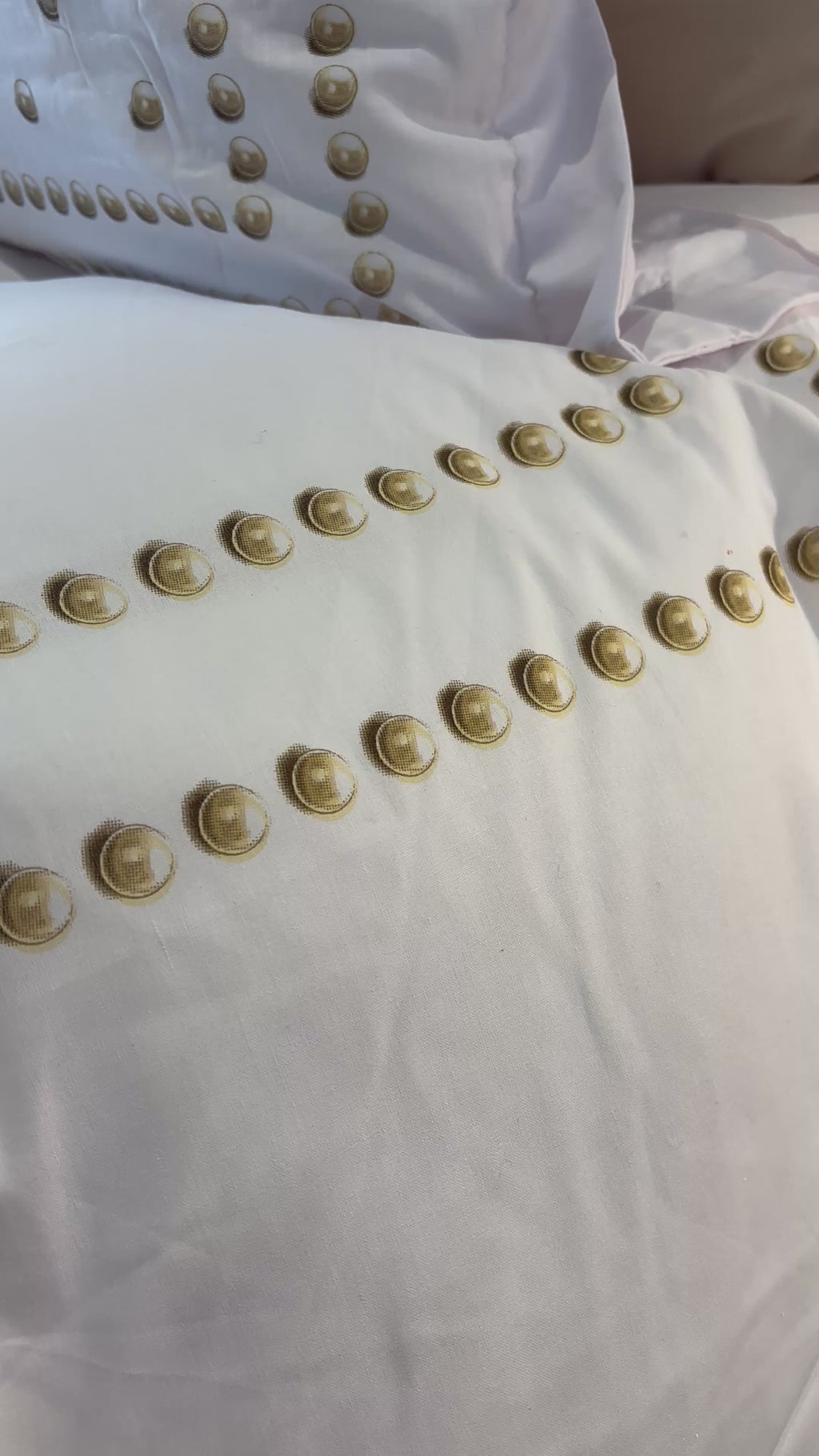 Housse de couette 200x200 - Perle beige - 100% Coton