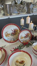 Service de Noël 24 pièces 2026 - Porcelaine